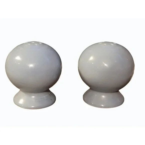 Fiestaware Ball Salt and Pepper Shakers  in Periwinkle Blue Retired - Picture 2 of 6
